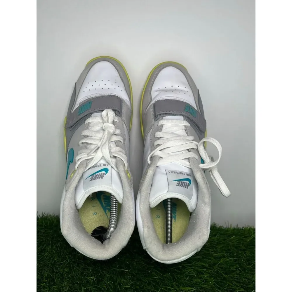 Nike Air Trainer 1 FQ8828-100 White Teal Volt Mens Size 11 Sneakers